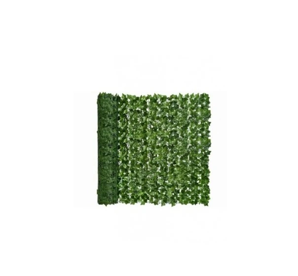 Gard Artificial Verde Cu Frunze 300x100cm PVC Arzo